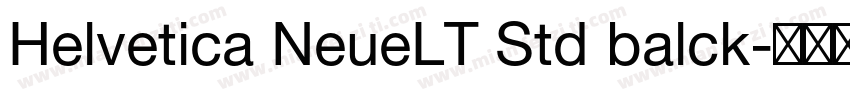 Helvetica NeueLT Std balck字体转换
